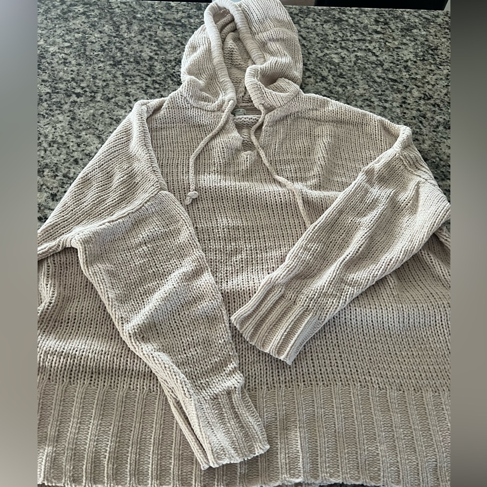 Aerie chenille hooded sweater